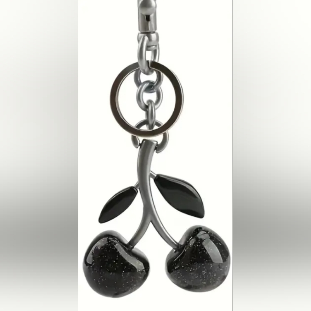 CHERRY KEYCHAIN BAG CHARMS π - Picture 10 of 15